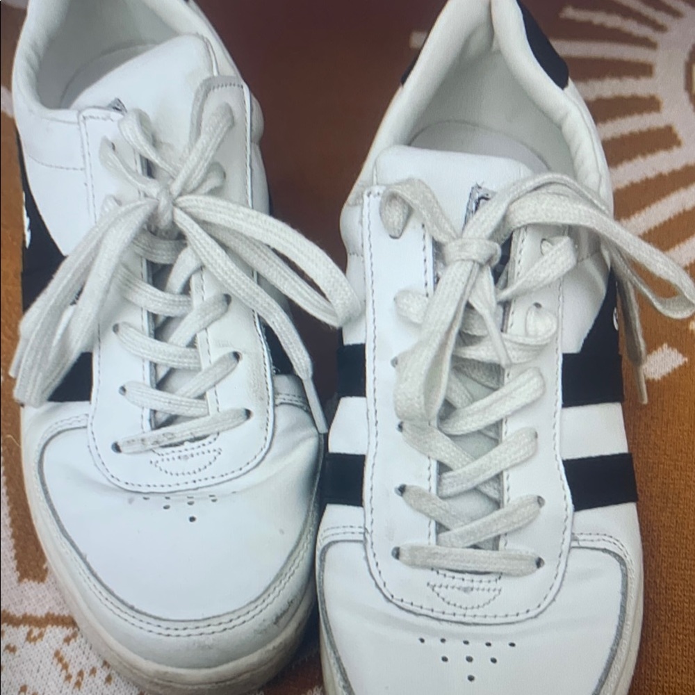 White and Black Sneakers